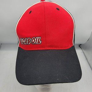 Lucas Oil Hat Adults Red Black Snapback Baseball Cap Casual Workwear Comfort